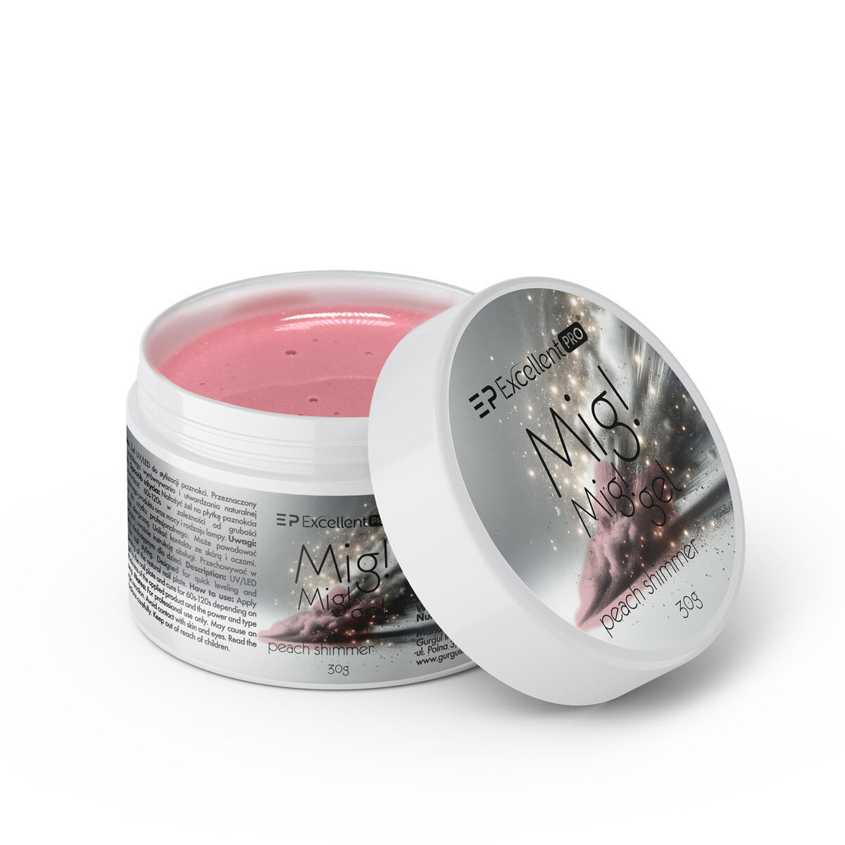 Excellent PRO MIG! MIG! GEL PEACH SHIMMER 30g