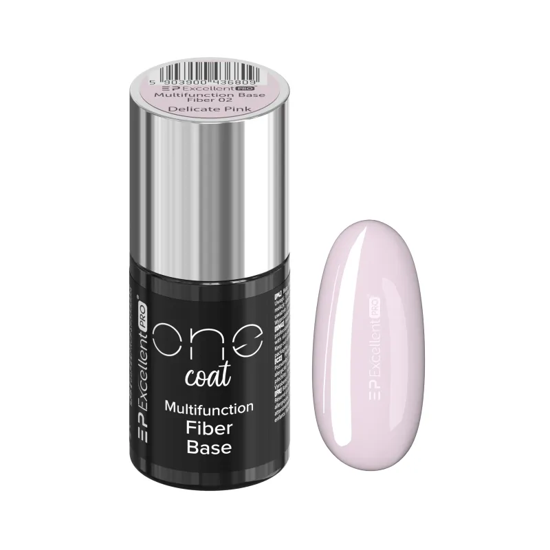 Excellent PRO One Coat Multifunction Fiber Base Delicate Pink (02) 7g