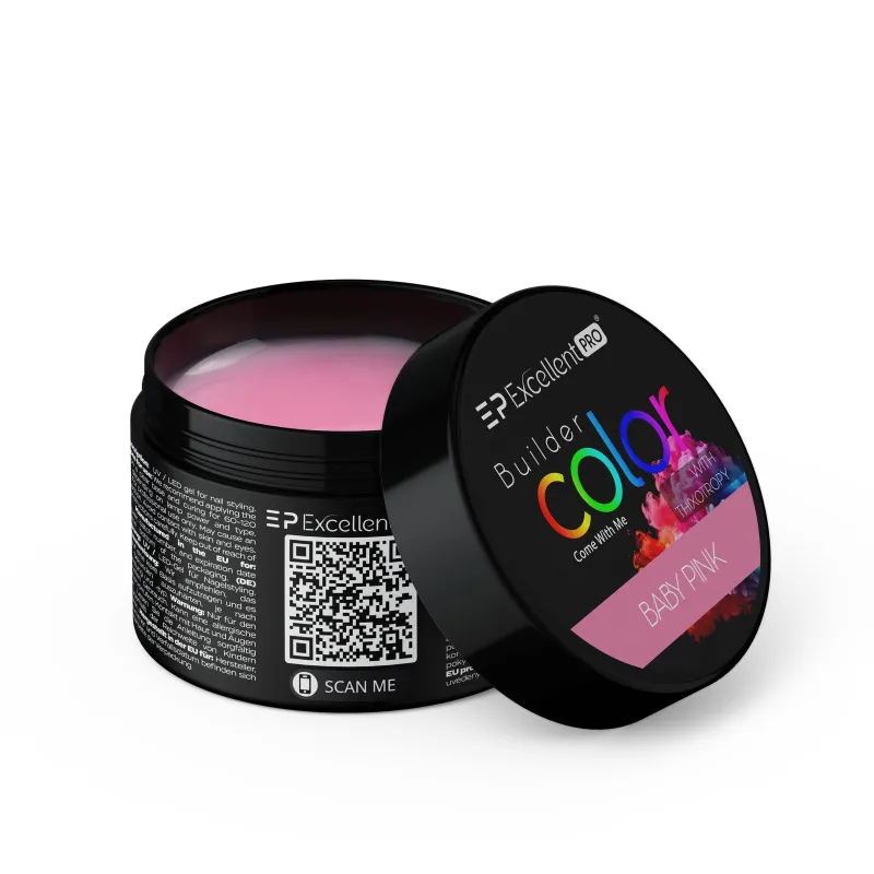 Excellent PRO Builder Color With Thixotropy Pastel Baby Pink 15g