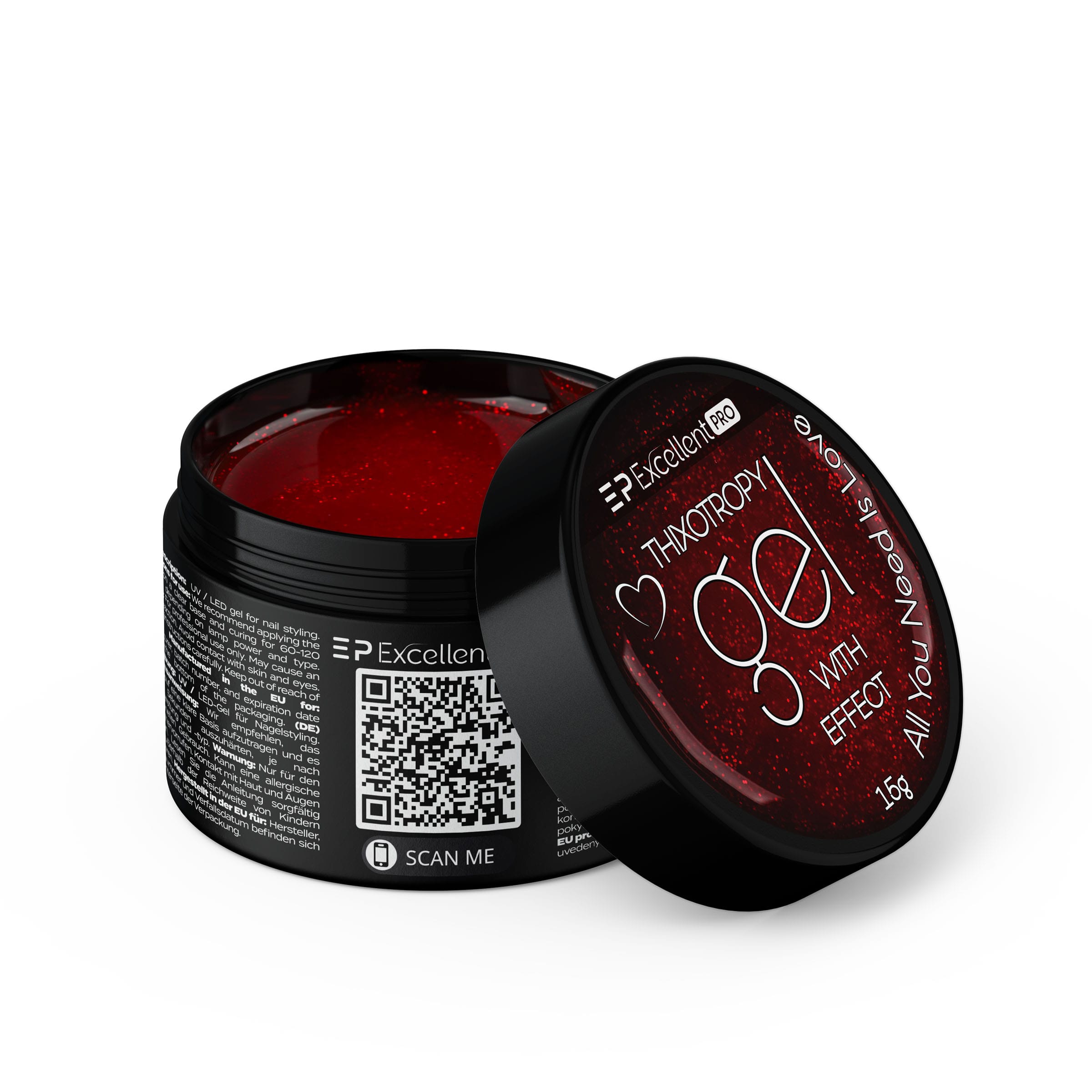 Excellent PRO Thixotropy gel with effect All You Need Is Love 15g