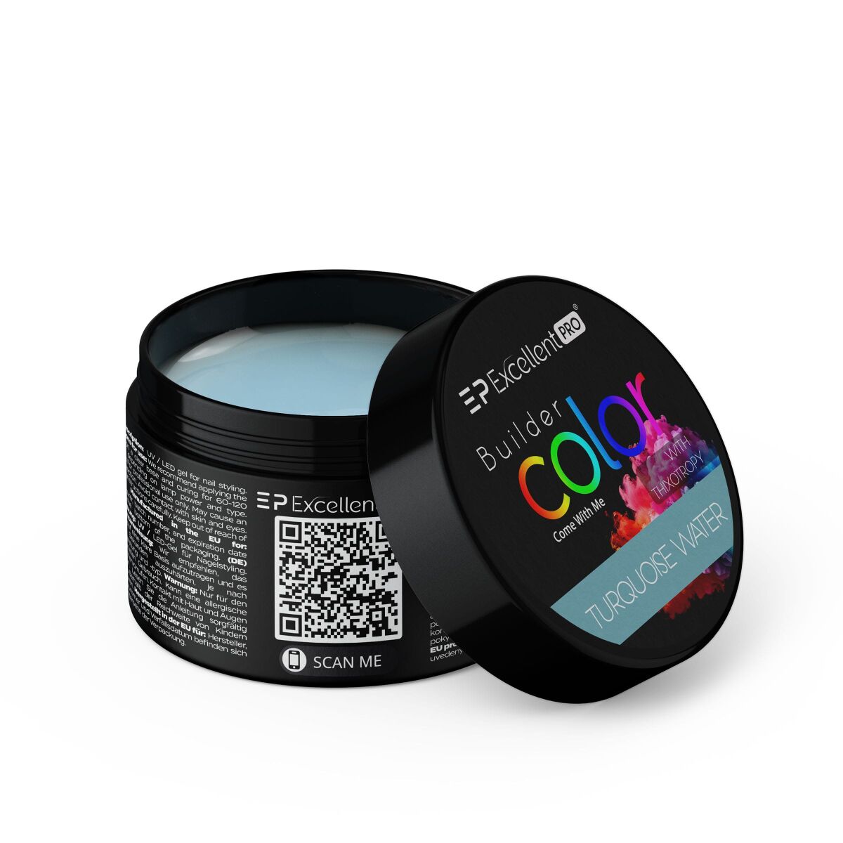 Excellent PRO Builder Color With Thixotropy Pastel Turquoise Water 15g