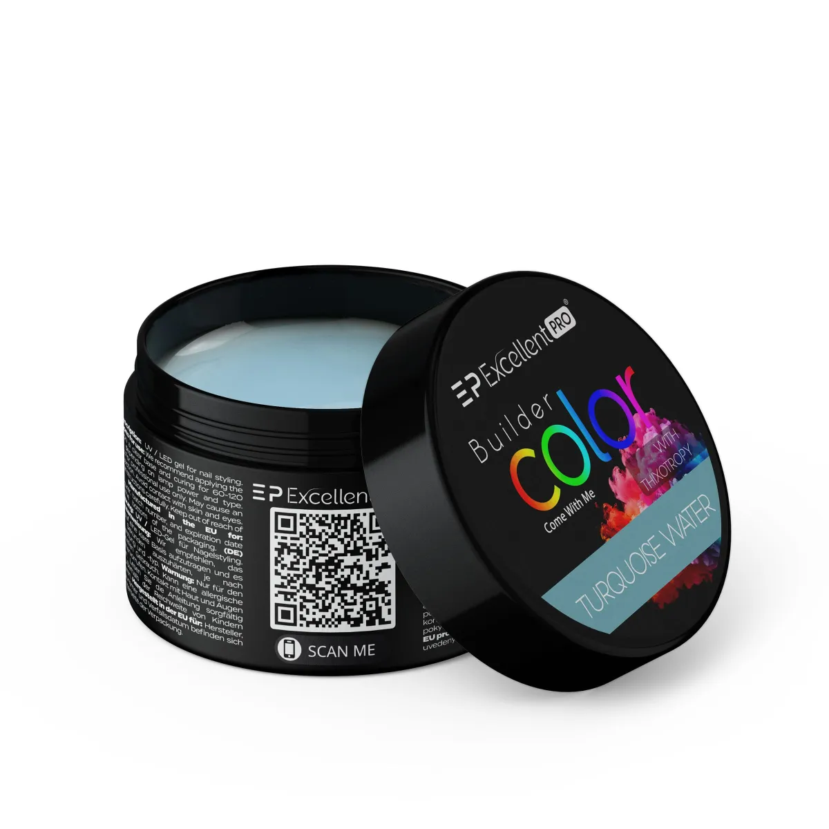 Excellent PRO Builder Color With Thixotropy Pastel Turquoise Water 15g
