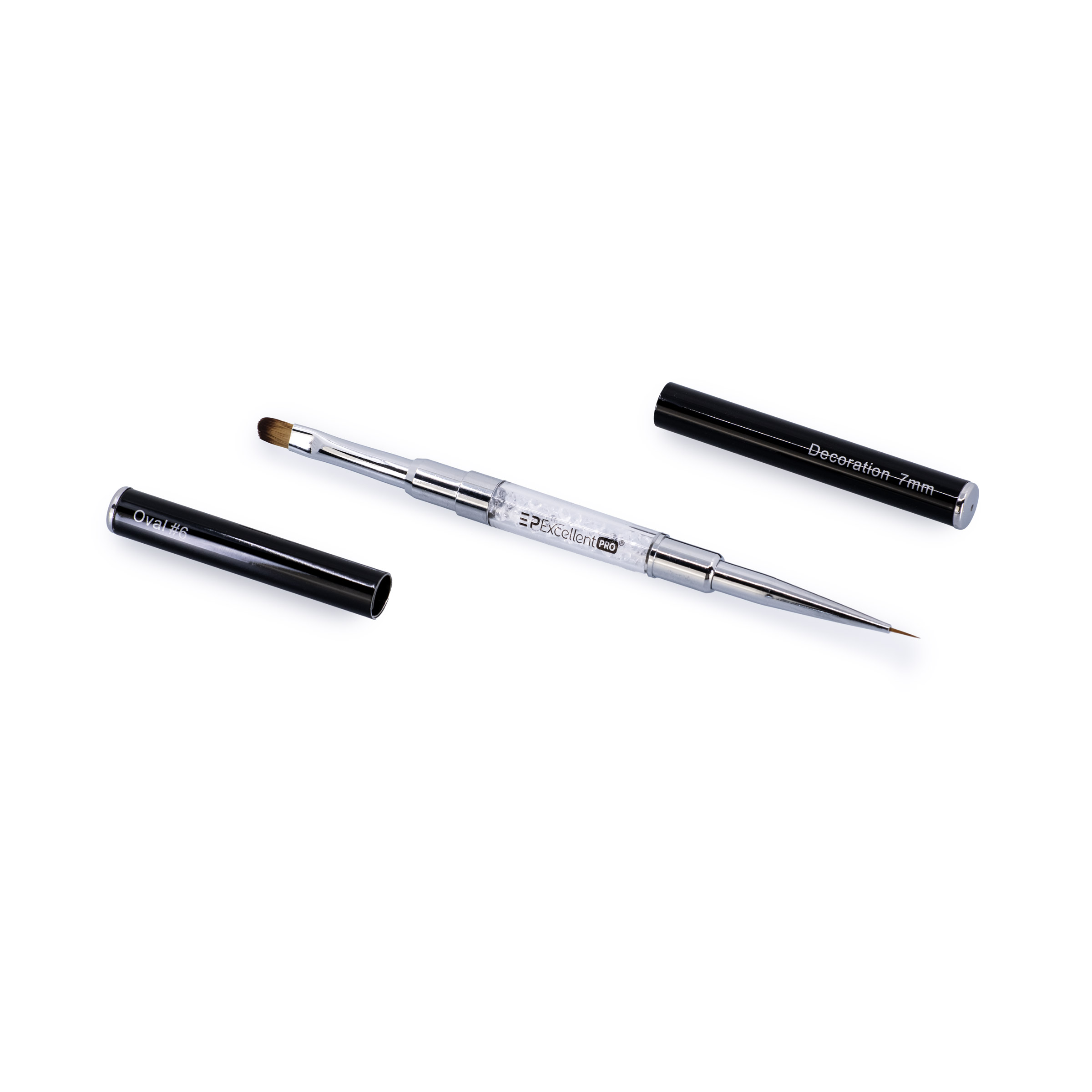 Excellent PRO Pędzelek 2in1 z cyrk. Oval #6 Deco 7mm