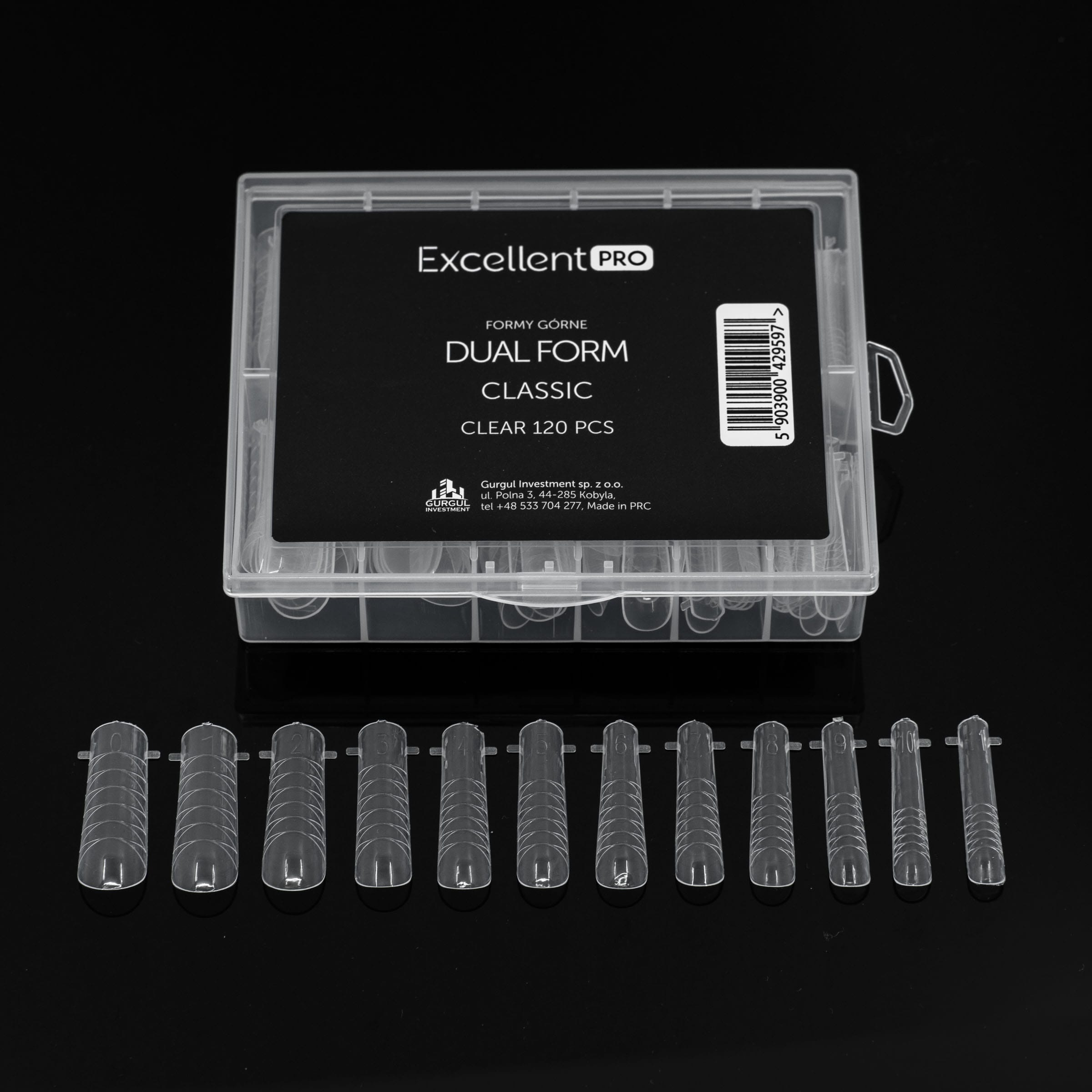 Excellent PRO Formy górne dual form classic clear 120 szt - 5