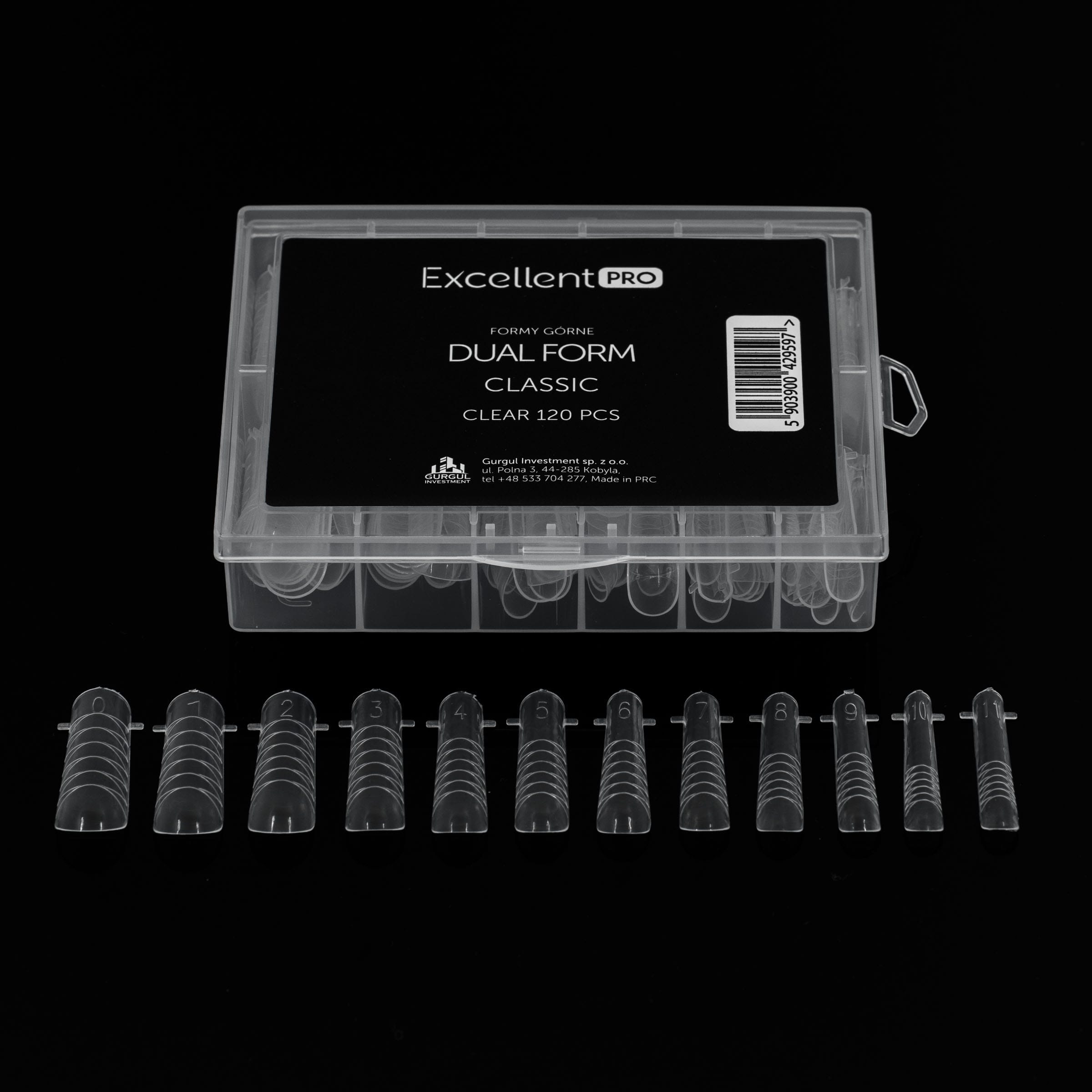 Excellent PRO Formy górne dual form classic clear 120 szt - 6