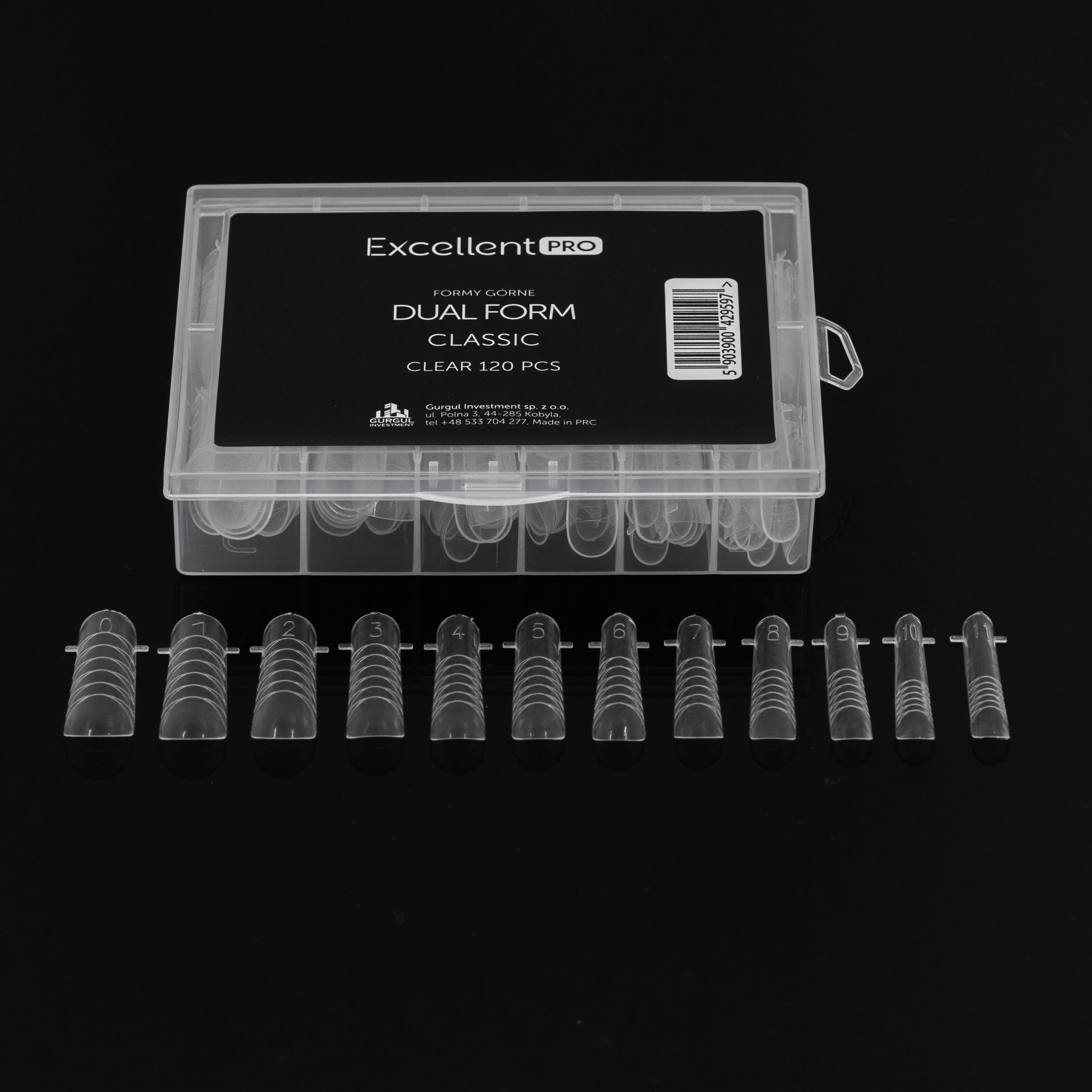 Excellent PRO Formy górne dual form classic clear 120 szt - 7