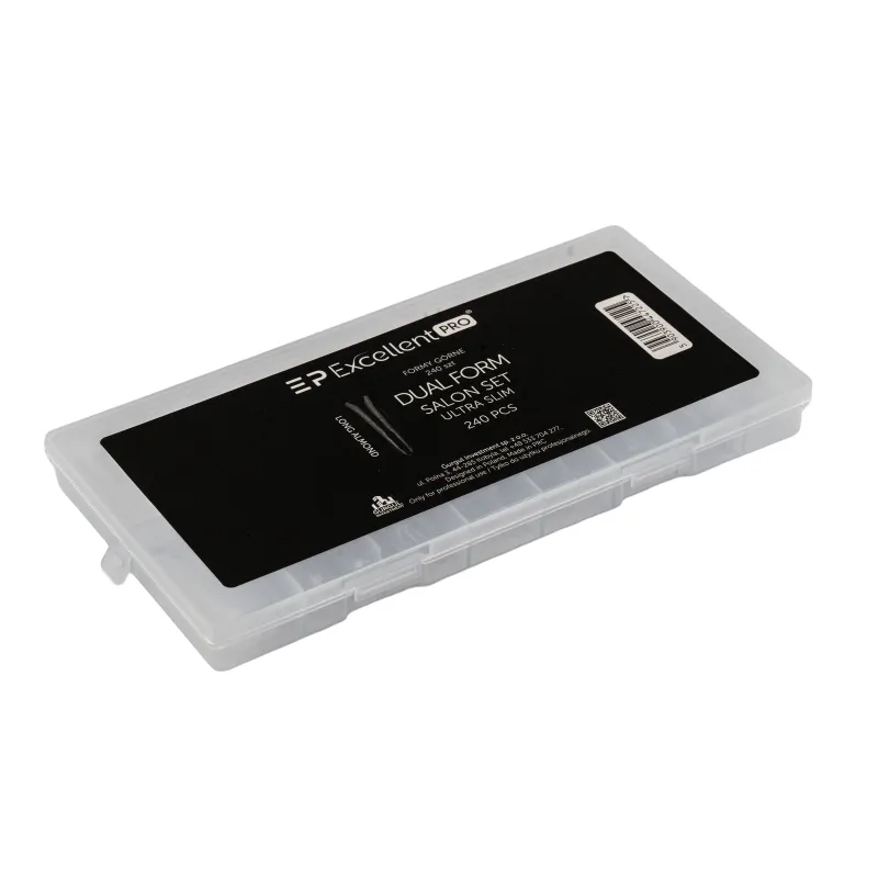 Excellent PRO Formy górne dual form LONG ALMOND 240 szt