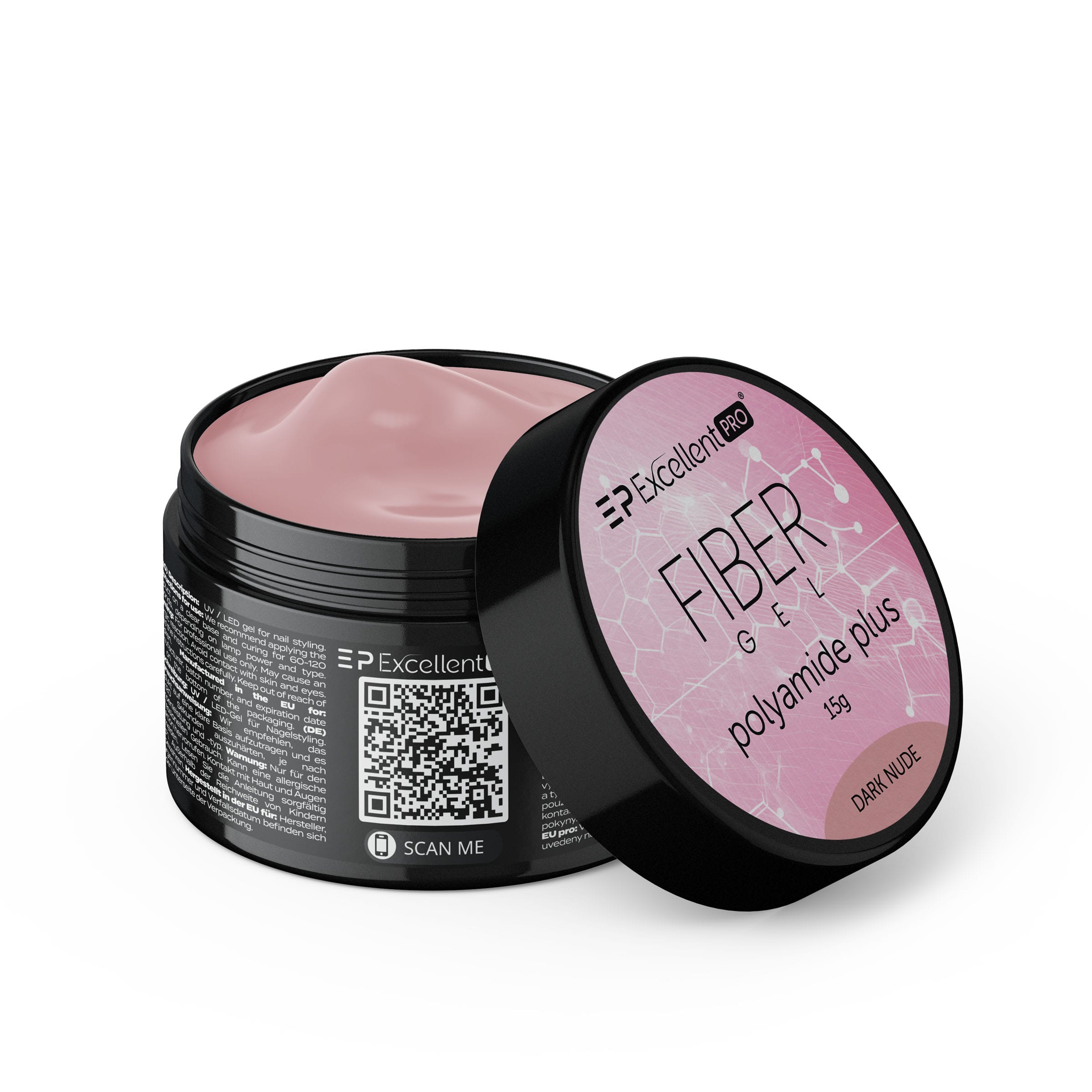 Excellent PRO Fiber Gel Polyamide Plus DARK NUDE  15g