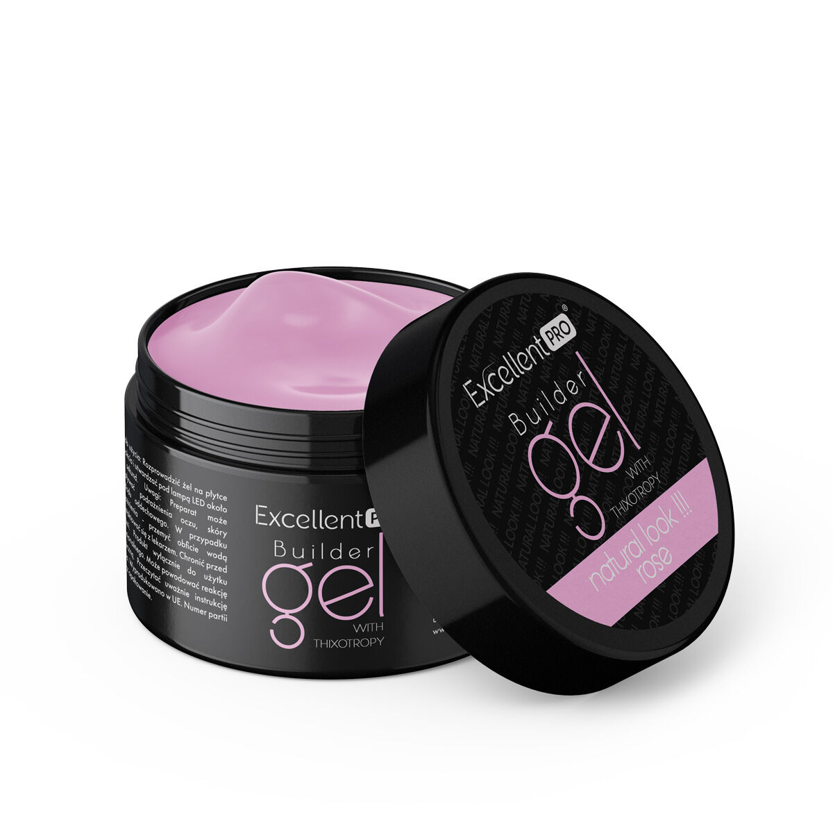 Excellent PRO Builder Gel With Thixotropy Natural Look Rose 5g