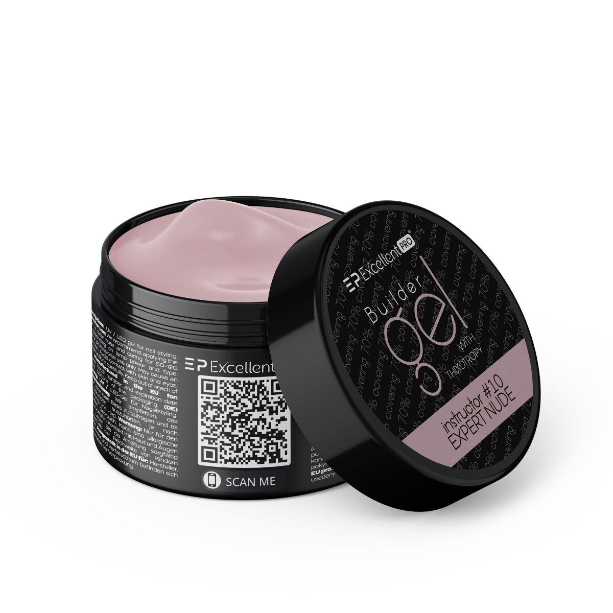Excellent PRO Builder gel with thixotropy Instructor #10 EXPERT NUDE 50g