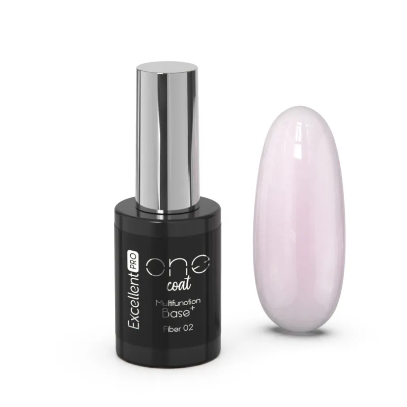 Excellent PRO One Coat Multifunction Fiber Base Delicate Pink (02) 11g