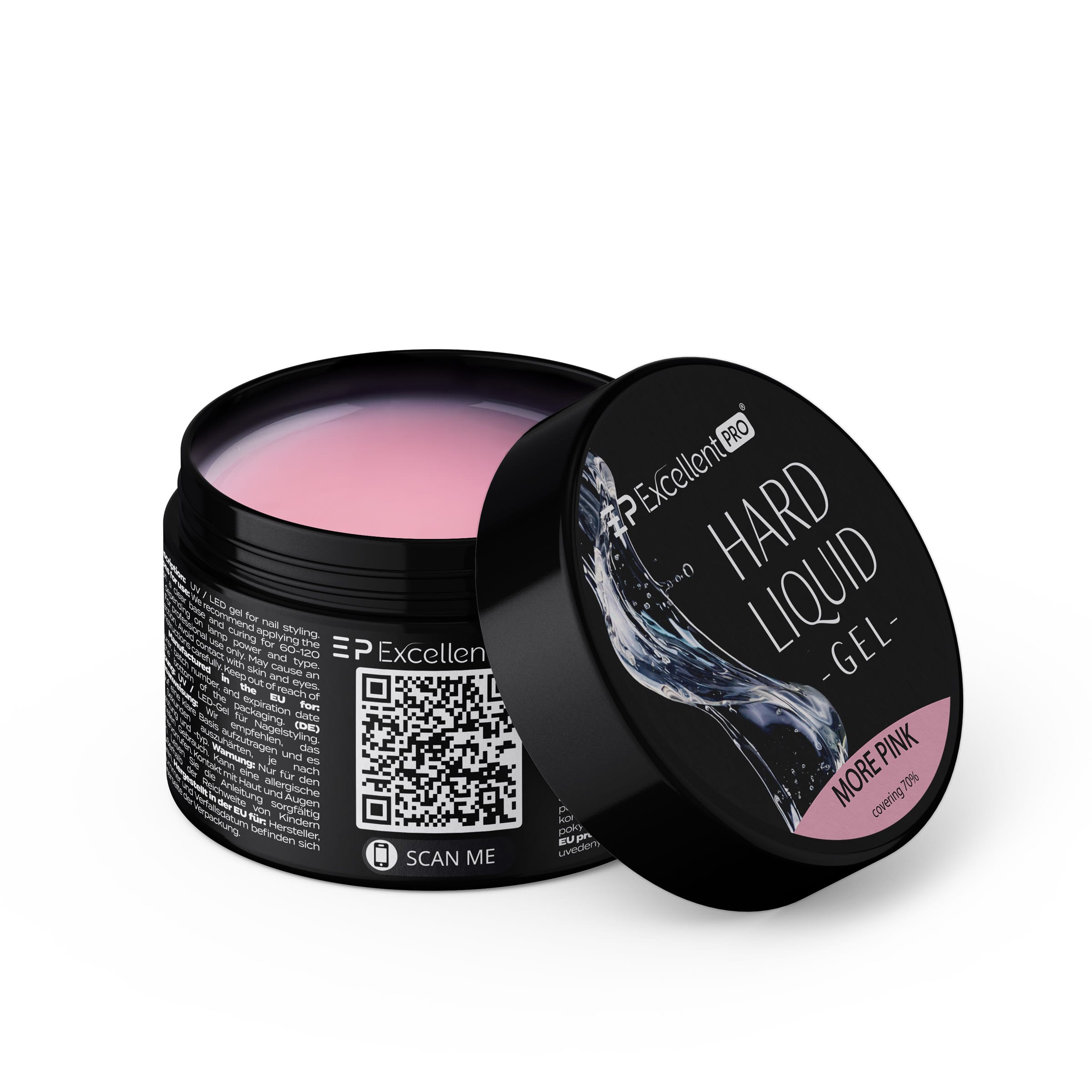 Excellent PRO Hard Liquid Gel More Pink 15g