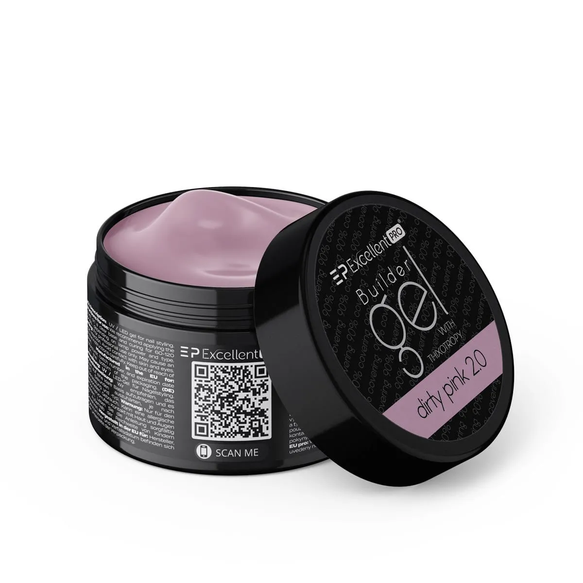 Excellent PRO Builder Gel With Thixotropy Dirty Pink 2.0 50g