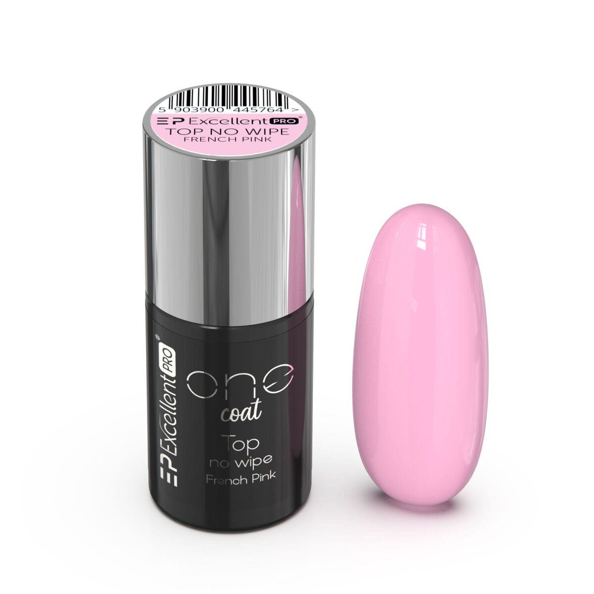 Excellent PRO One Coat Top No Wipe French Pink 7g
