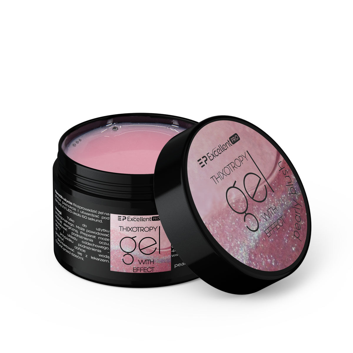 Excellent PRO Thixotropy gel with effect Pearly Blush 50g