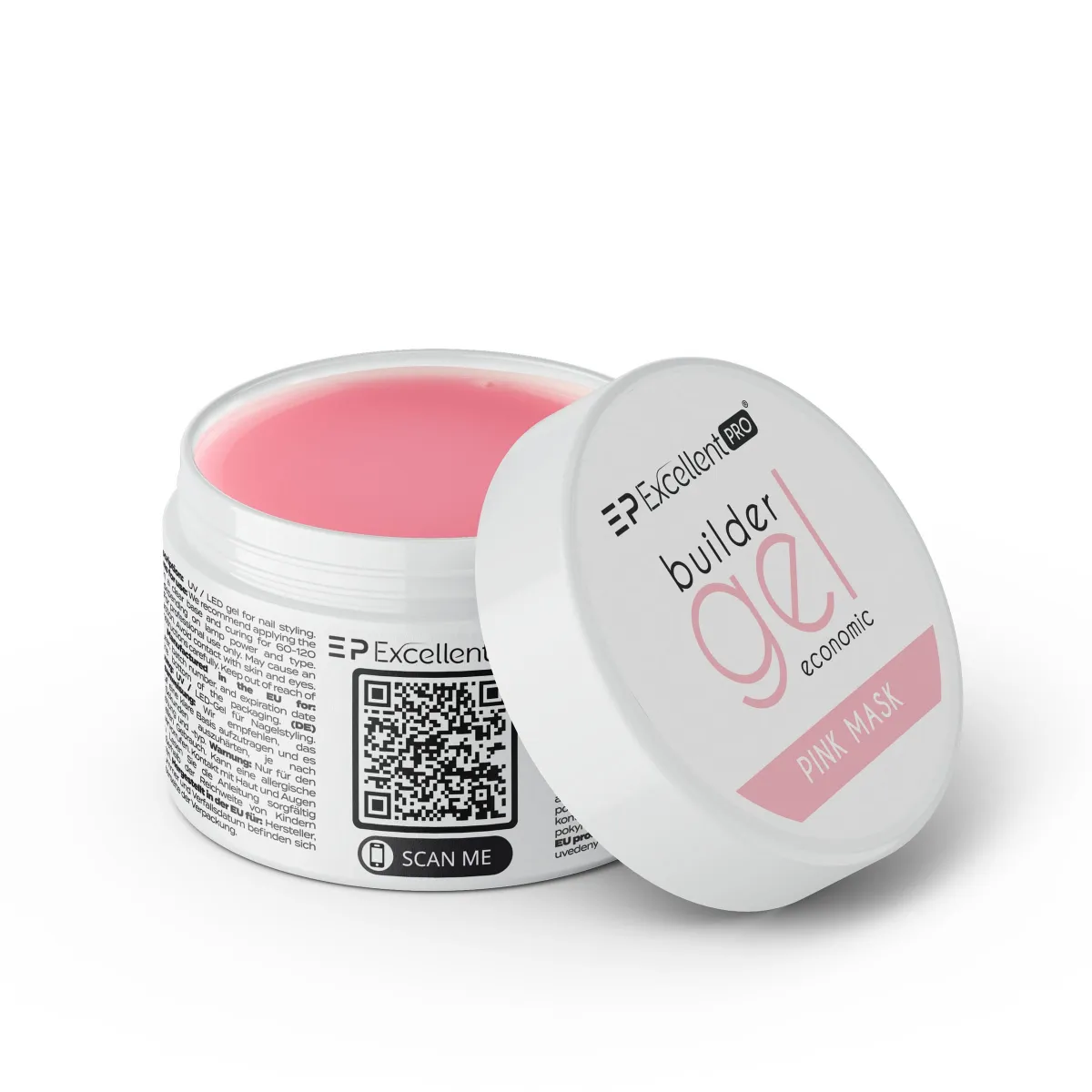 Excellent PRO Builder Gel Economic Pink Mask 50g