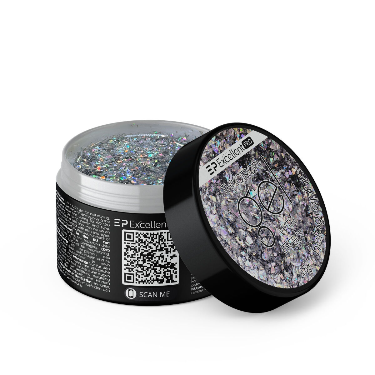 Excellent PRO Thixotropy gel with effect Holographic 15g