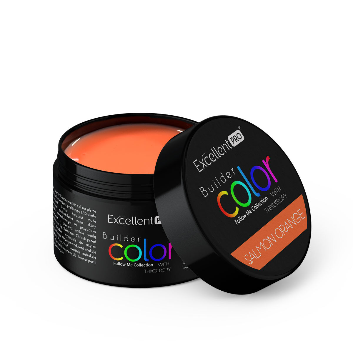 Excellent PRO Builder Color With Thixotropy Salmon Orange 30g