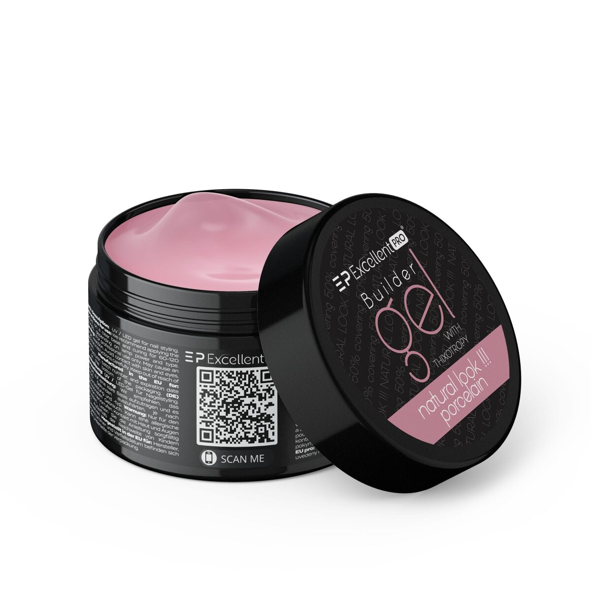 Excellent PRO Builder Gel With Thixotropy Natural Look Porcelain 15g
