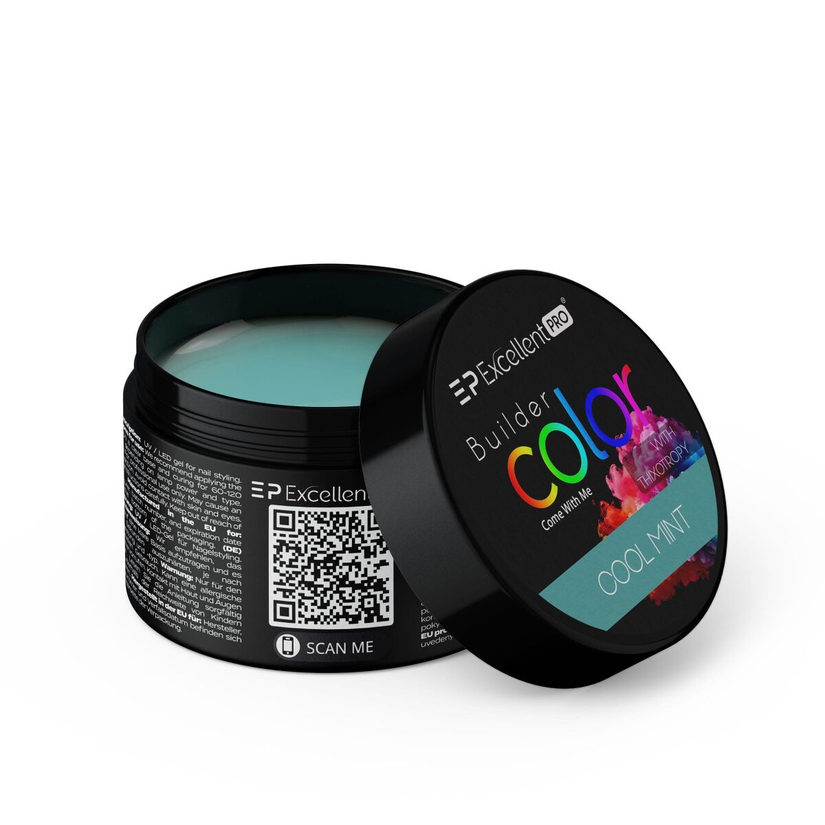Excellent PRO Builder Color With Thixotropy Pastel Cool Mint 15g