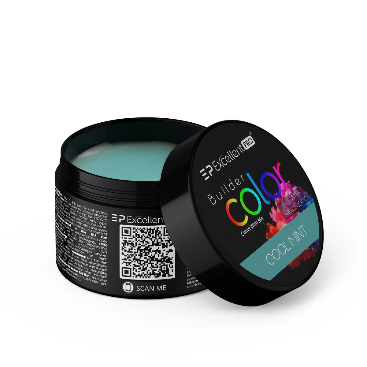 Excellent PRO Builder Color With Thixotropy Pastel Cool Mint 15g