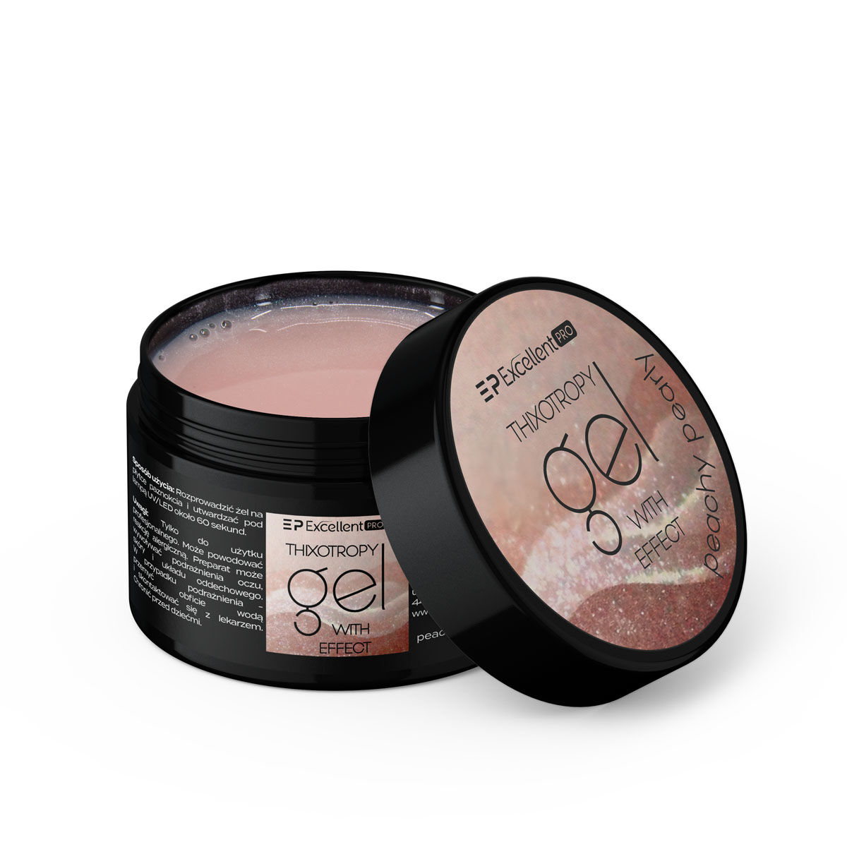 Excellent PRO Thixotropy gel with effect Peachy Pearly 50g