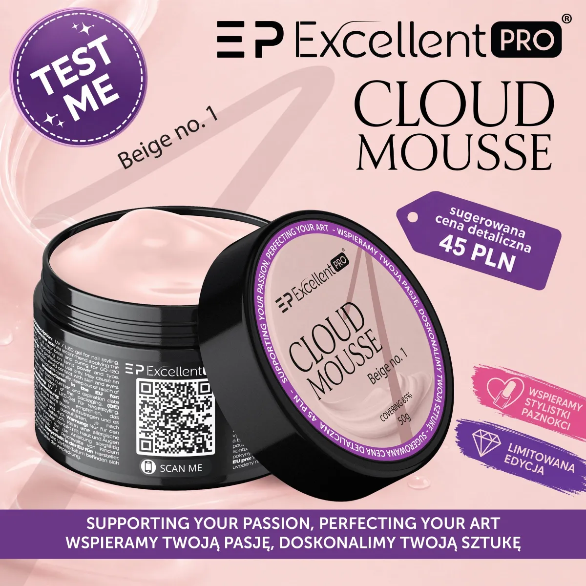 Excellent PRO Cloud Mousse Beige no. 1 50g
