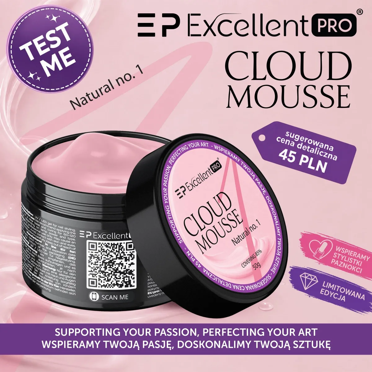 Excellent PRO Cloud Mousse Natural no. 1 50g