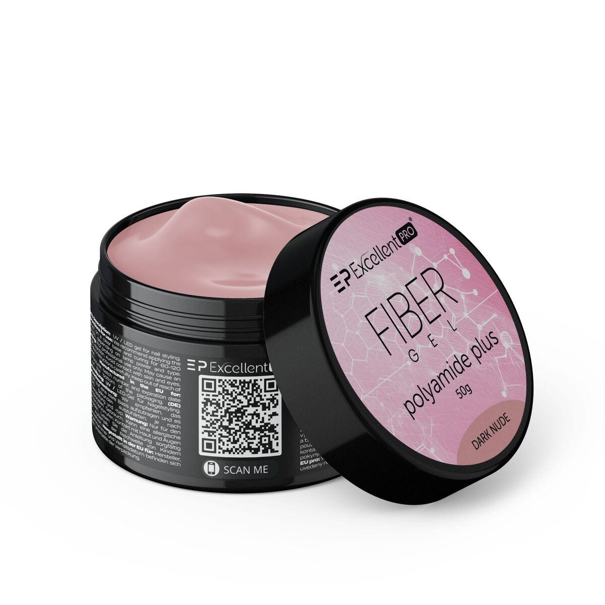 Excellent PRO Fiber Gel Polyamide Plus DARK NUDE  50g
