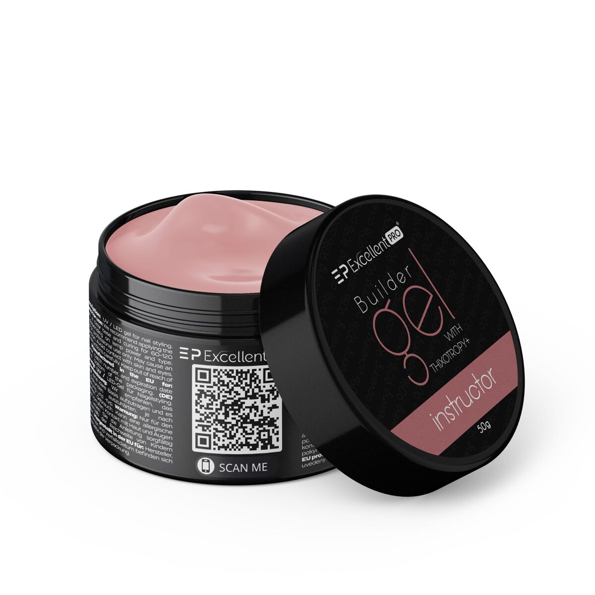 Excellent PRO Builder gel with thixotropy Instructor #1 MR. BEIGE 15g