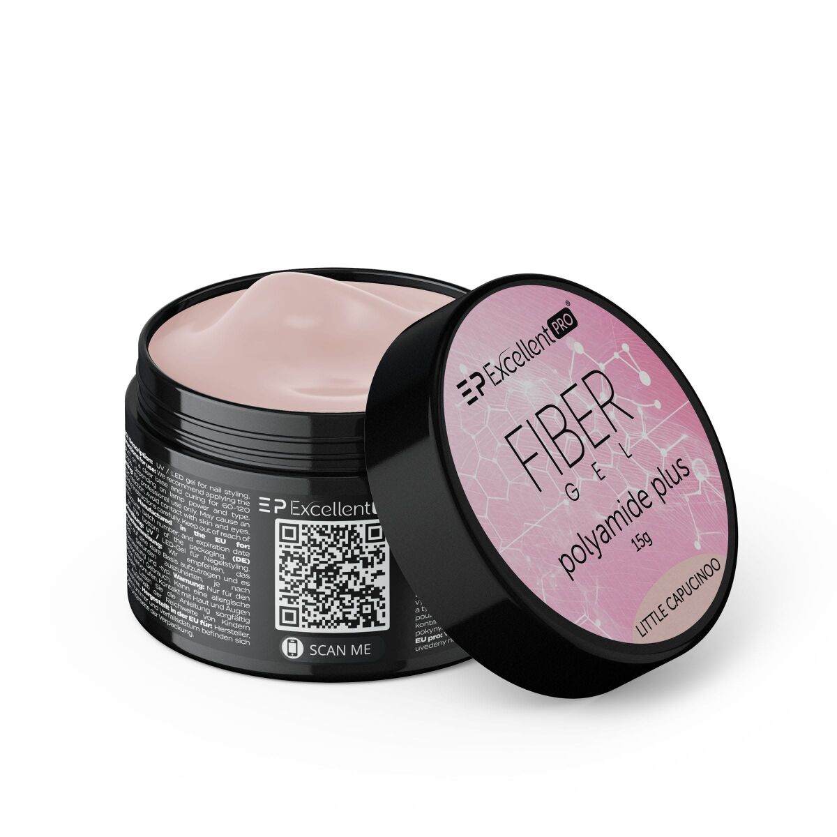 Excellent PRO Fiber Gel Polyamide Plus LITTLE CAPUCINOO 15g
