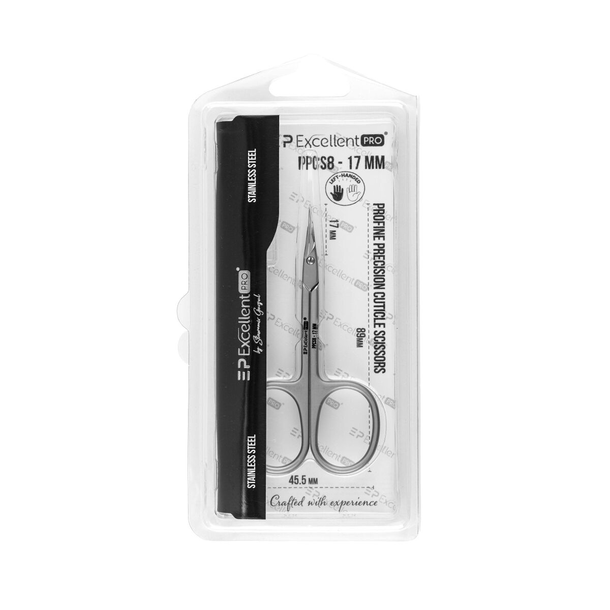 Excellent PRO ProFine Precision Cuticle Scissors 17mm (PPCS8)
