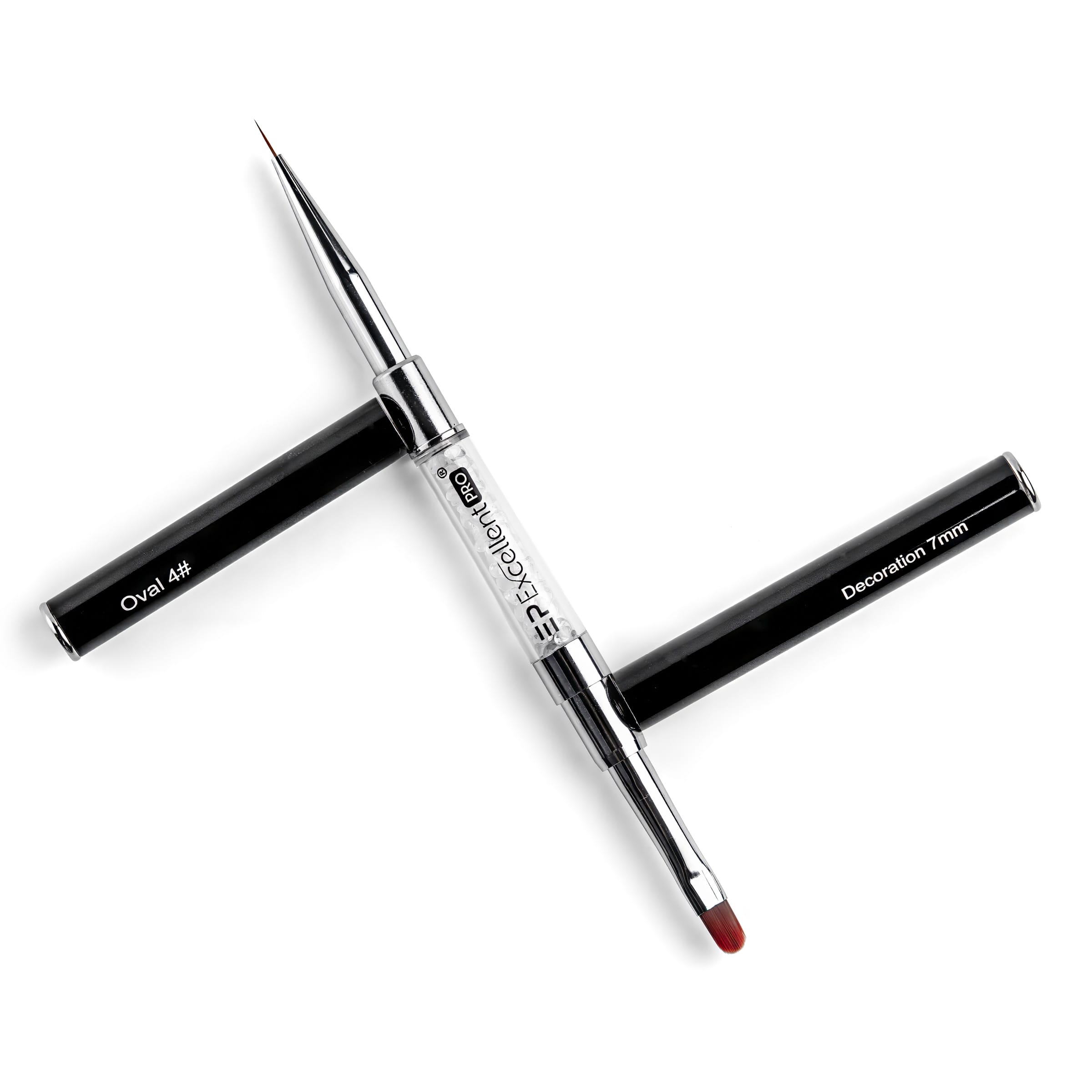 Excellent PRO Pędzelek 2in1 z cyrk. Oval #4 Deco 7mm