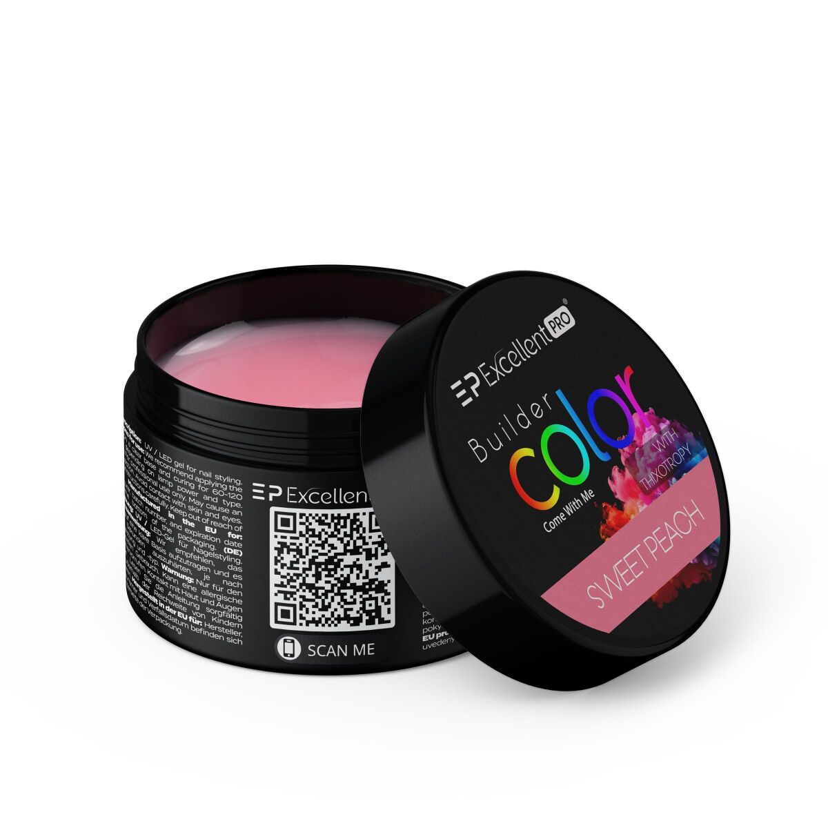 Excellent PRO Builder Color With Thixotropy Pastel Sweet Peach 15g