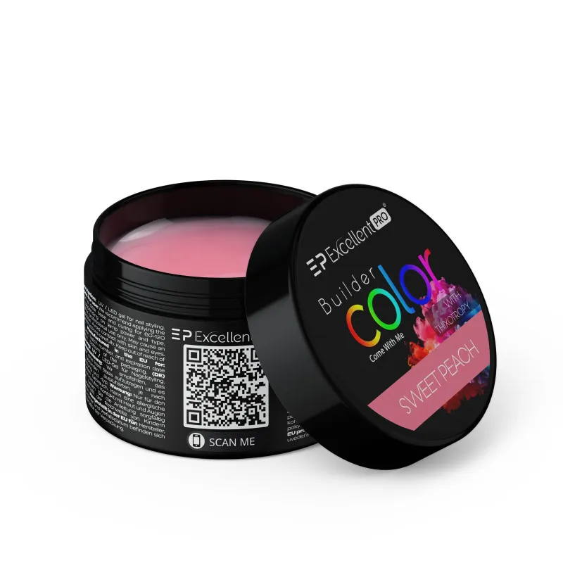 Excellent PRO Builder Color With Thixotropy Pastel Sweet Peach 15g