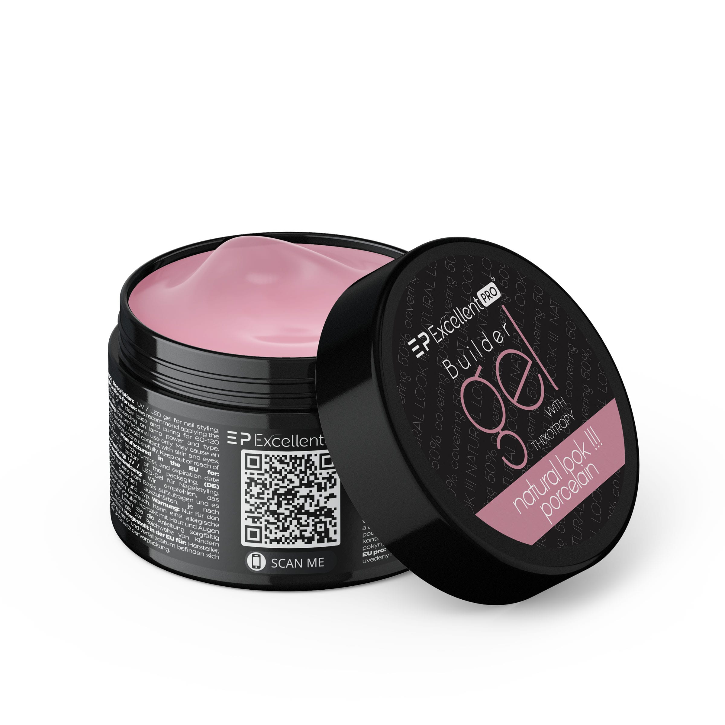 Excellent PRO Builder Gel With Thixotropy Natural Look Porcelain 50g