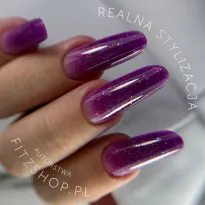 Excellent PRO Thixotropy gel with effect GLOWING PLUM 15g - 2