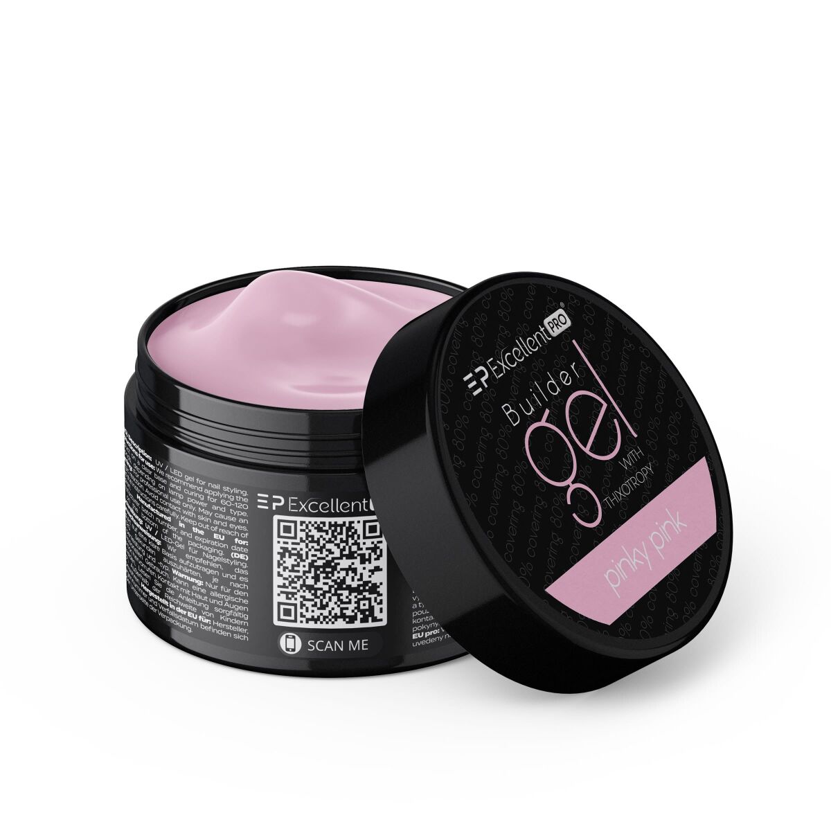 Excellent PRO Builder Gel With Thixotropy Pinky Pink 15g
