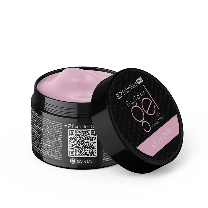 Excellent PRO Builder Gel With Thixotropy Pinky Pink 15g
