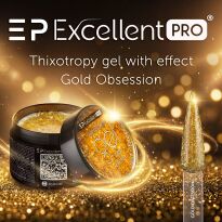Excellent PRO Thixotropy gel with effect Gold Obsession 15g - 4