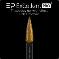 Excellent PRO Thixotropy gel with effect Gold Obsession 15g - 2