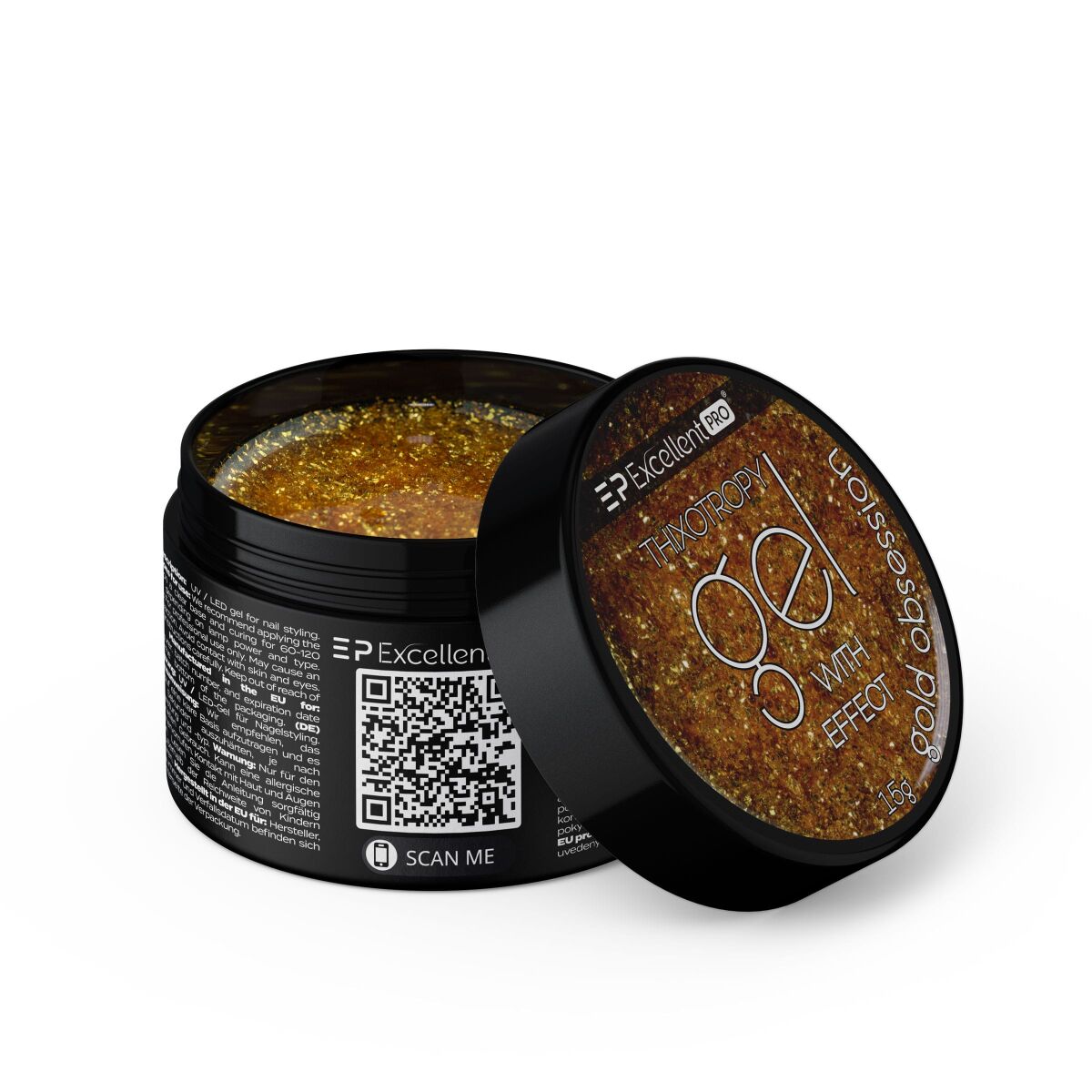 Excellent PRO Thixotropy gel with effect Gold Obsession 15g