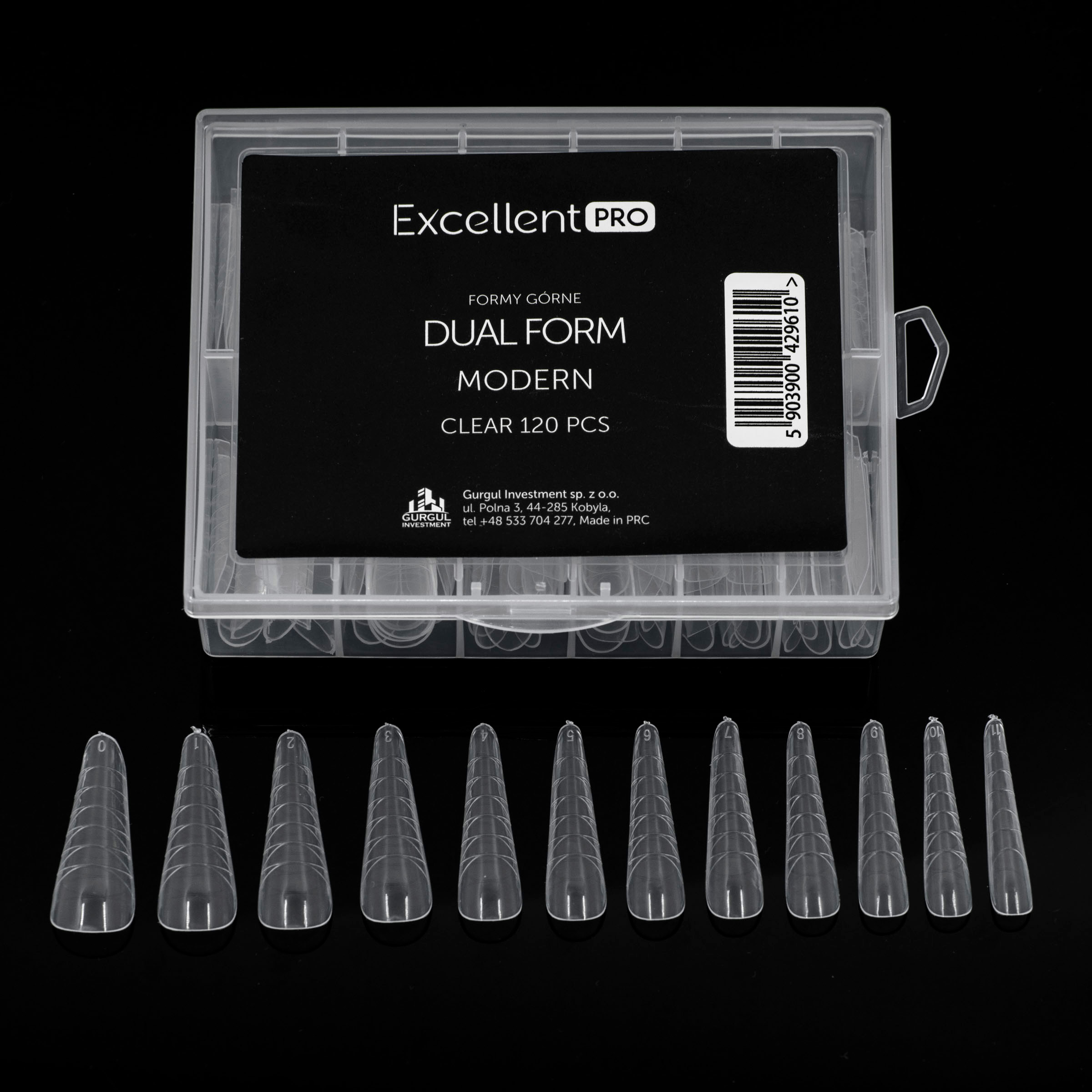 Excellent PRO Formy górne dual form modern clear 120 szt - 5