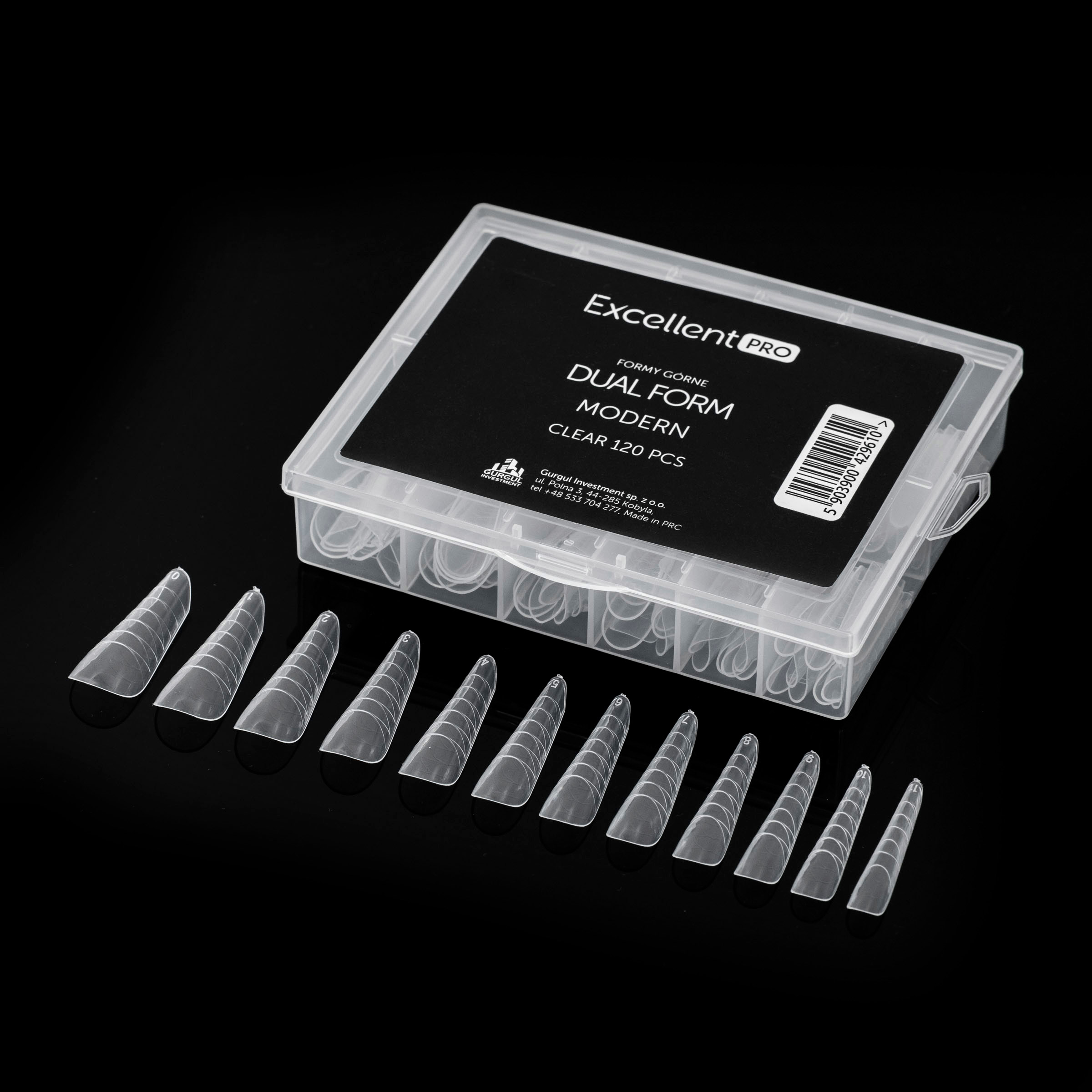 Excellent PRO Formy górne dual form modern clear 120 szt - 7