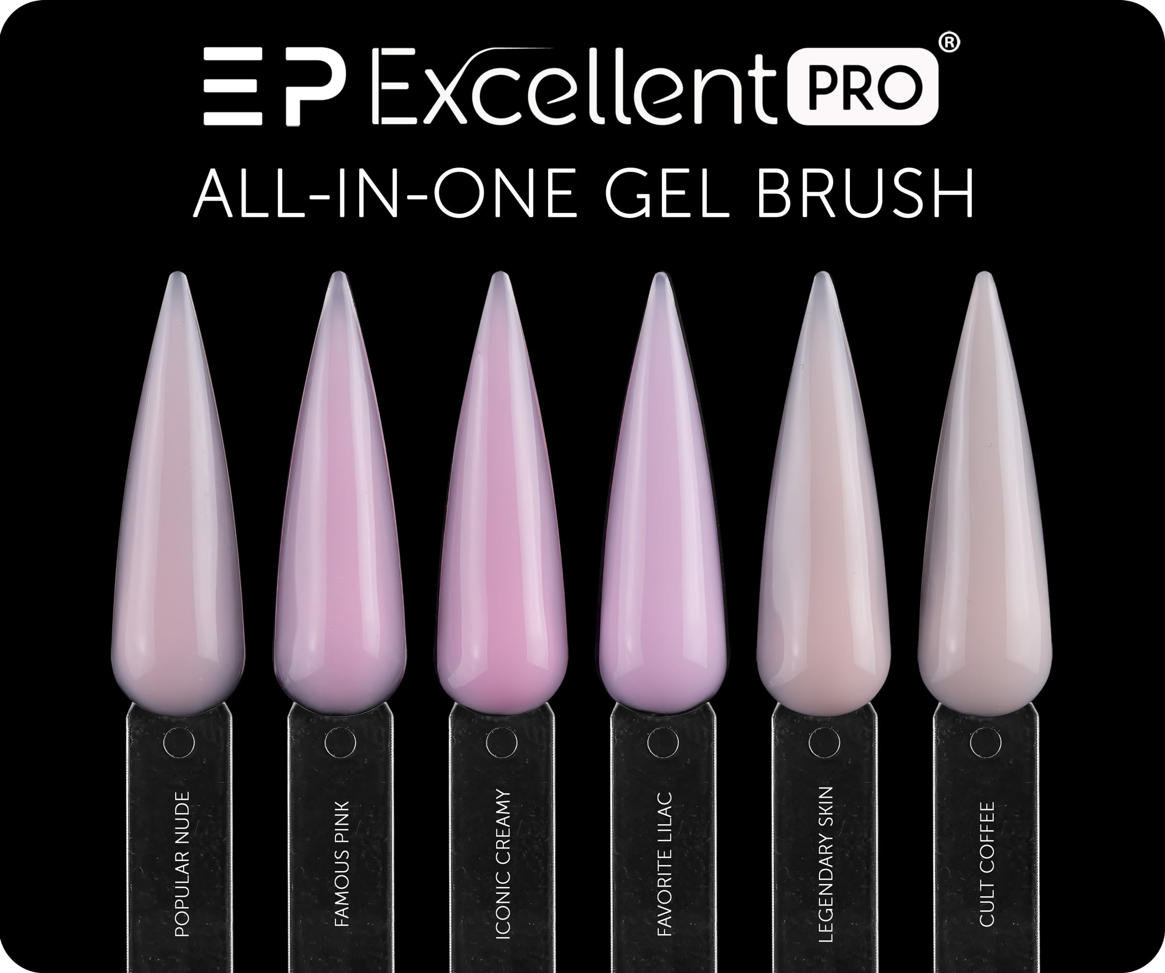 Wzornik EXCELLENT PRO ALL-IN-ONE GEL BRUSH Wzornik EXCELLENT PRO ALL-IN-ONE GEL BRUSH