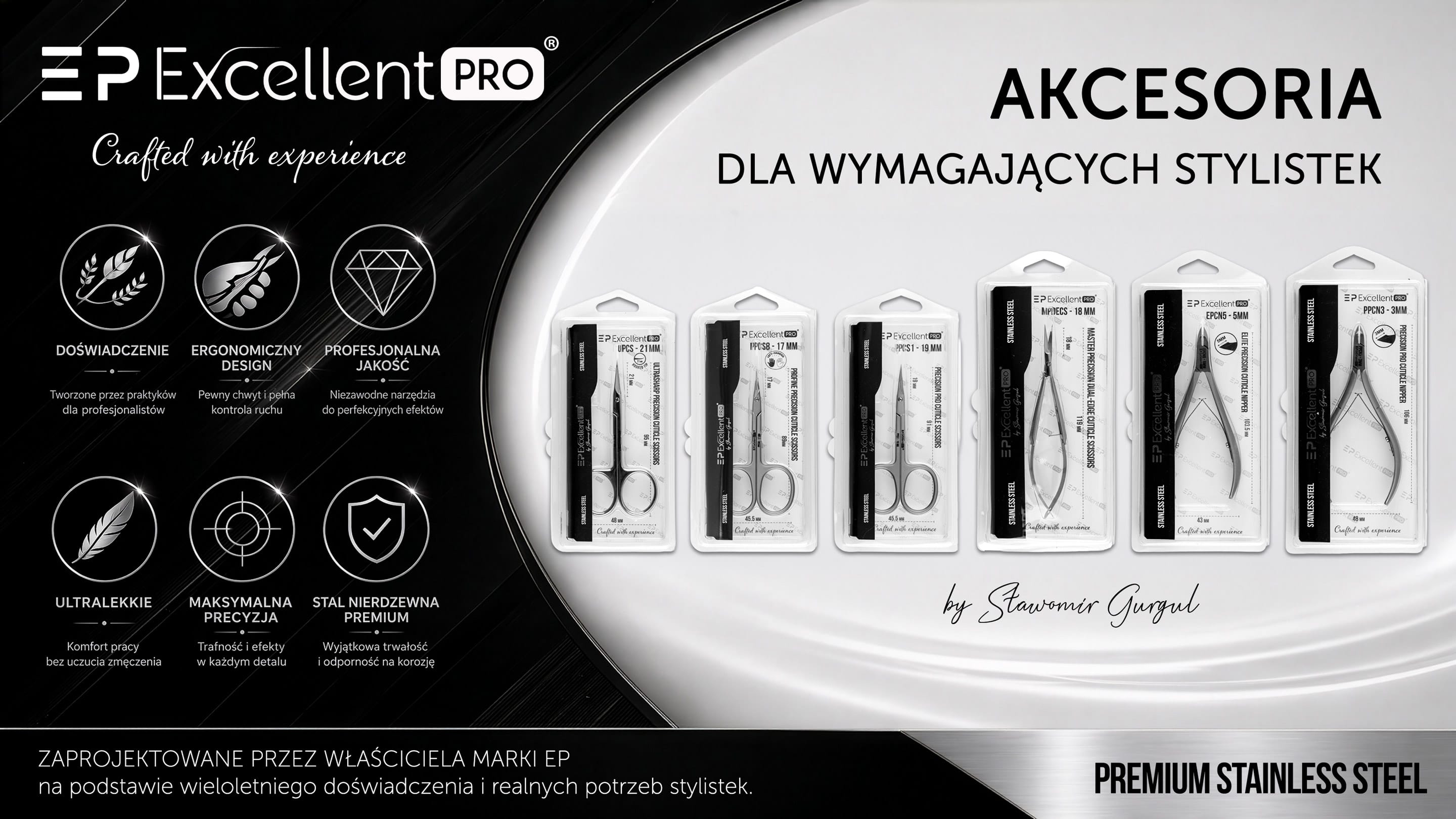 Cążki i nożyczki do skórek Excellent PRO